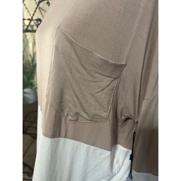 HYFVE Color Block Open V Back Blouse S - Picture 4 of 6